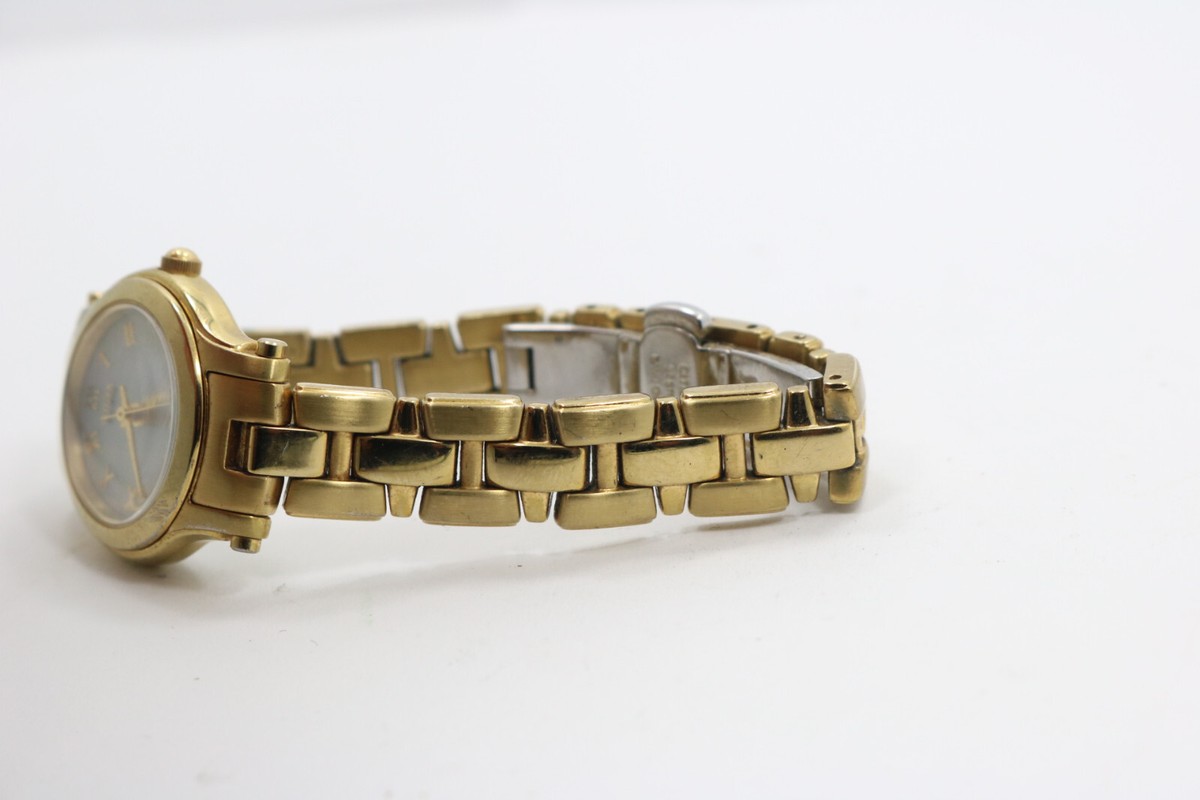 Citizen Eco-Drive MOP Roman Dial Gold Tone Watch E031-S021821 Womens Citizen Eco-Drive e031-s021821 Gold Tone MOP Dial  main image 4