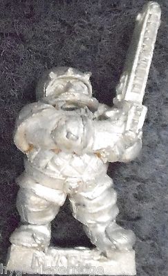 1988 Dwarf Bloodbowl 2nd Edition Star Player Flint Churnblade Citadel Chainsaw