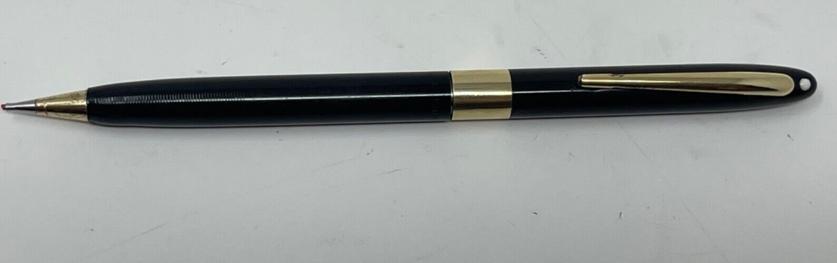 Set Stylo Et Crayon Mécanique Sheaffer Eaton – Plaqué Or 12 Carats, Points Blancs, Vintage Neuf