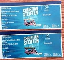2 Karten für Christian Steiffen Open Air Konzert am 5.7.25 in Saarbrücken
