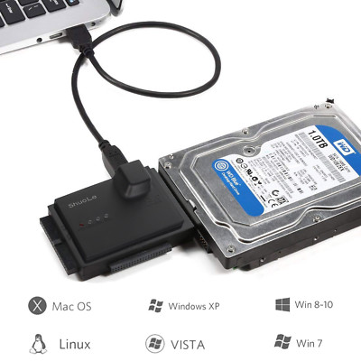 Tool-Free USB to SSD/SATA/IDE for Inch, Inch, Inch SATA  I/II/II