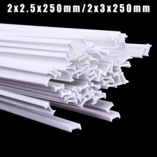 I Beam ABS Styrene Strip Section Architecture Model Making 2x2.5x250mm/2x3x250mm