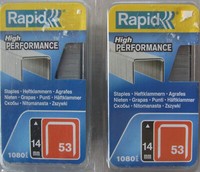 2X Rapid Heftklammern 53/14Mm 40109506