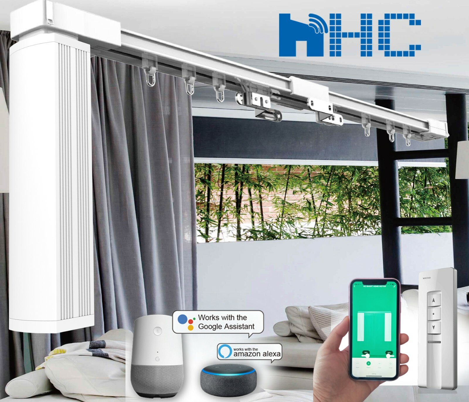 smart curtain rods alexa