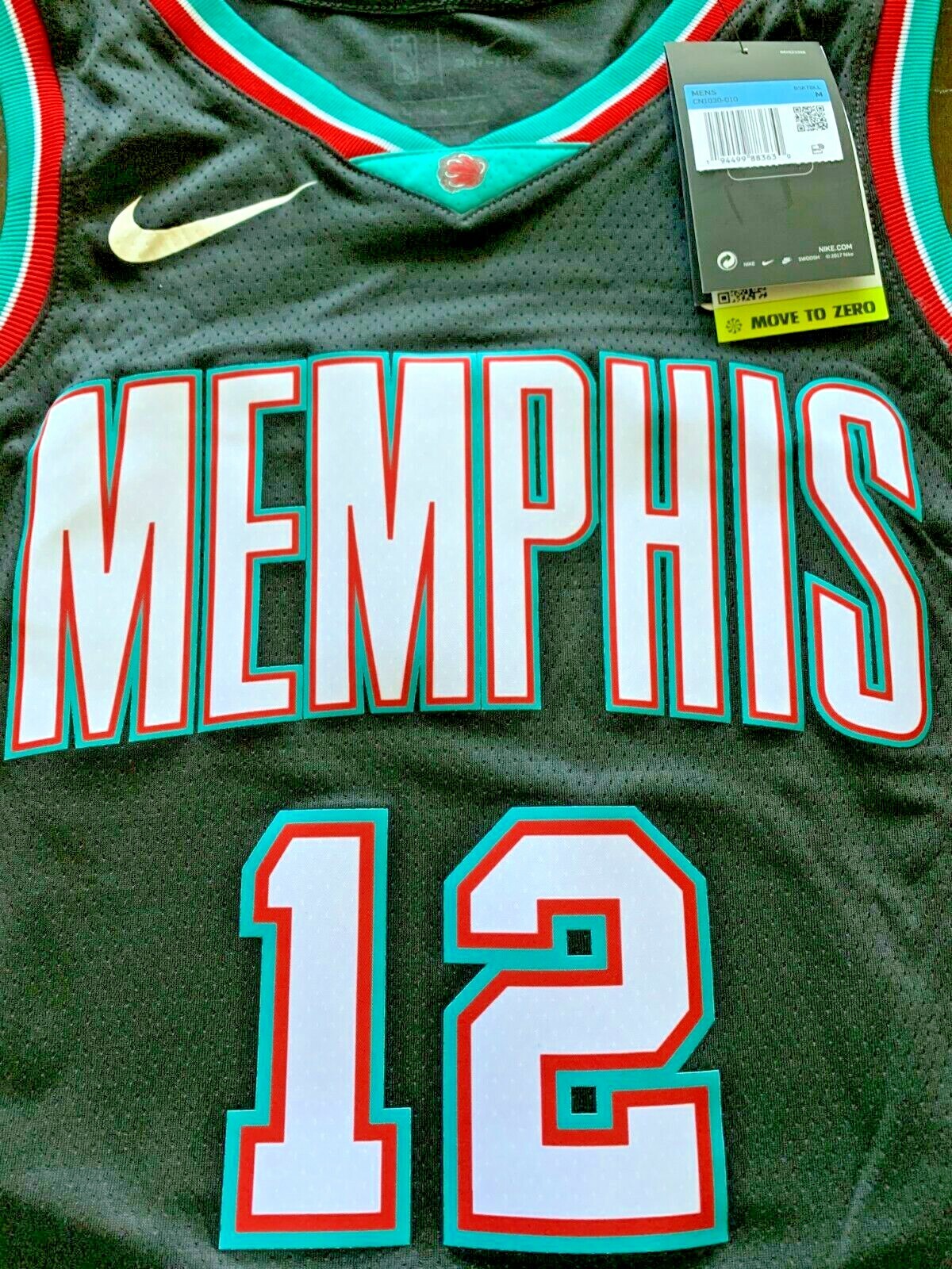 Youth Nike Ja Morant Teal Memphis Grizzlies Hardwood Classics Swingman  Jersey