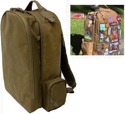 VISM Tactical Morale Patch Backpack w/ HOOK-LOOP BODY shoot hunt hike hobby TAN