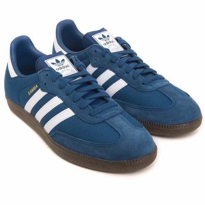 mens blue samba trainers