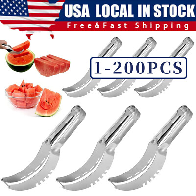 Watermelon Slicer Cutter Knife Server Corer Scoop Kitchen Knife Tools Lot