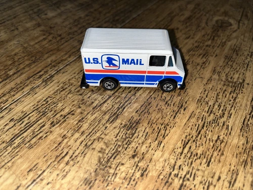 Vintage Hot Wheels Letter Getter US Mail Truck 1976 White Blackwall USPS