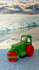 VINTAGE AVELING BARFORD ROAD ROLLER No. 1 GREEN w/RED WHEELS LESNEY MATCHBOX