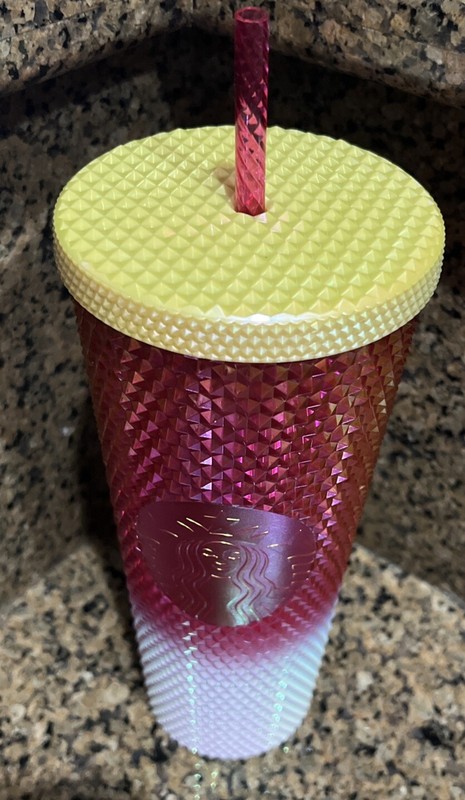 NEW Holiday 2024 Starbucks PVD Gradient Bling 24oz Cold Cup