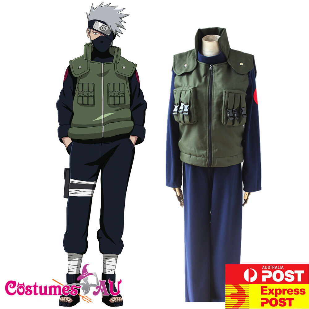 Acheter Costume de Cosplay Naruto Uzumaki Kakashi, vêtements Shippuden,  deuxième uniforme, bandeau Kunai, vêtement d'halloween, déguisement de noël