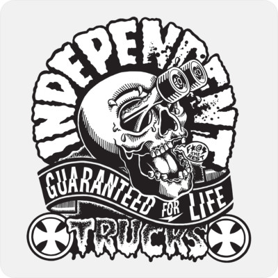 Independent Trucks ''Guaranteed For Life'' Sticker / Decal 5'' x 5'' Free Shipping!