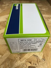 Leviton 6674-10W SureSlide Dimmer Switch For Incandescent, CFL and LED  White