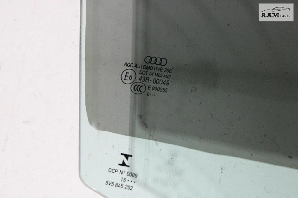 AUDI A3 QUATTRO 2015-2020 PUERTA DELANTERA DERECHA PASAJERO VENTANA CRISTAL OEM Foto 3 de 4