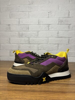Louis Vuitton LV Trainer Trail Sneaker Brown/Yellow BM 0139 (Size