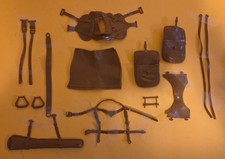 Complete set CARAMEL Military Tack  Manual Marx Johnny West Horse Saddle Maddox