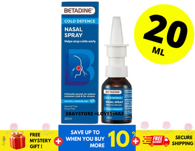 BETADINE Adult Cold Defence Nasal Spray 20ml Helps Stop Colds Early