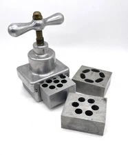 Applebaum Suppository Machine Press with 3 Die Molds Vintage RX apothecary