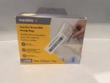 Medela Breast Milk Storage Bags 7-oz Pack of 100 Sealed