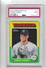 2024 TOPPS HERITAGE CHROME AARON JUDGE 836/999 GRADED PSA 9 MINT CARD #112