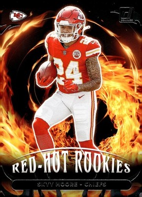 2022 Panini Donruss Football Skyy Moore #RHR-8 Red-Hot Rookies RC Chiefs