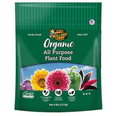 Kellogg Organic Plus 4-lb 4-4-4 Natural Water-soluble Granules All-purpose Food