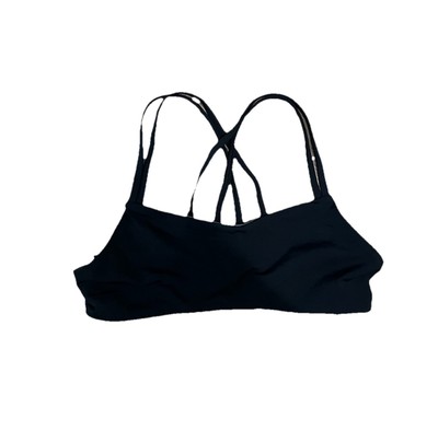 Jolyn Fendrick Black Women's Pull On Bikini Swimsuit Top Size Large