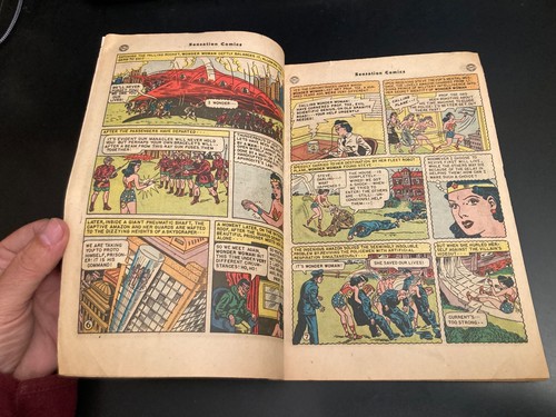 SENSATION #103 (1951) *Golden Age Wonder Woman!* Robot Cover! Bright & Colorful! - Picture 9 of 20