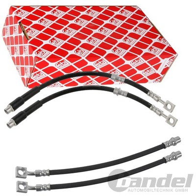 4x FEBI BREMSSCHLAUCH VORNE + HINTEN passend für OPEL SIGNUM CC VECTRA C