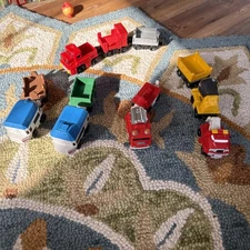 Fisher Price GeoTrax Train Carts Lot of 12 Pieces