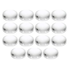 PATIKIL Diameter 28mm Flat Convex Lens, 15 Pcs Height 9mm Acrylic 28 x