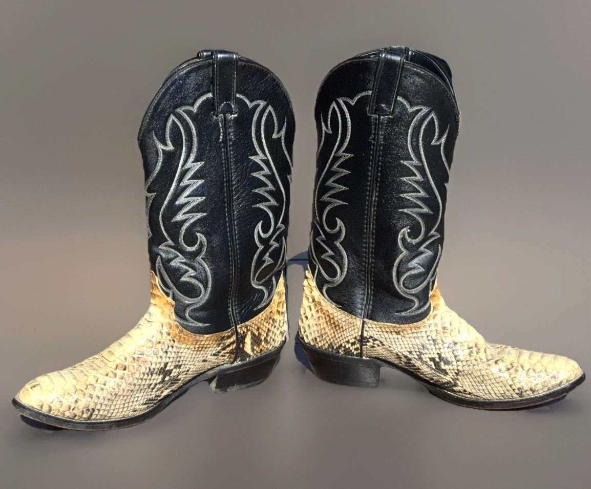 Laredo 6730 Mens 10EE Genuine Python Snakeskin Bo… - image 2