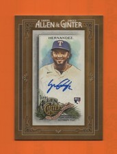 2022 Topps Allen & Ginter Framed Mini Auto #MA-YH Yonny Hernandez RC