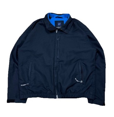 Vintage 2004 GAP Outerwear Division Bomber Jacket Lined Gorpcore Black Size M 