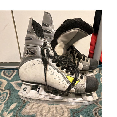 Graf Supra 735 Senior Ice Hockey Skates Size 9 Silver