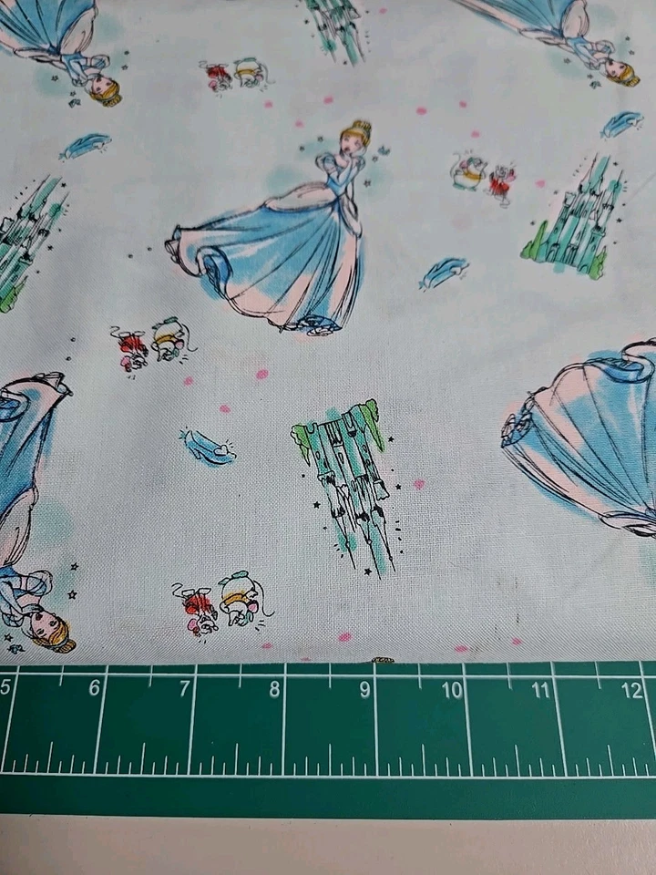 Disney Cinderella Magic Castle Cotton Fabric By The Half Yard 1/2 Disney Craft - Image 2 of 4