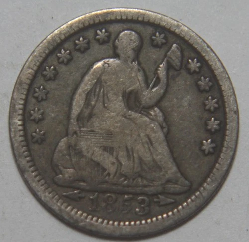1853 Liberty Seated Silver Half Dime - H10C - See Pics - No Reserve!