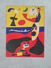 A beautiful Joan Miro Original Lithograph L'ete  / Summer  1938 Plate Signed