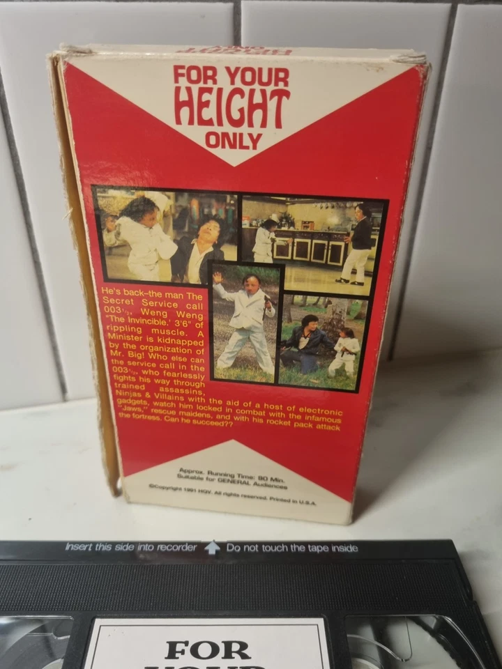 Weng Weng VHS Videotapes For Your Height Only Filmways - Image 4 of 4