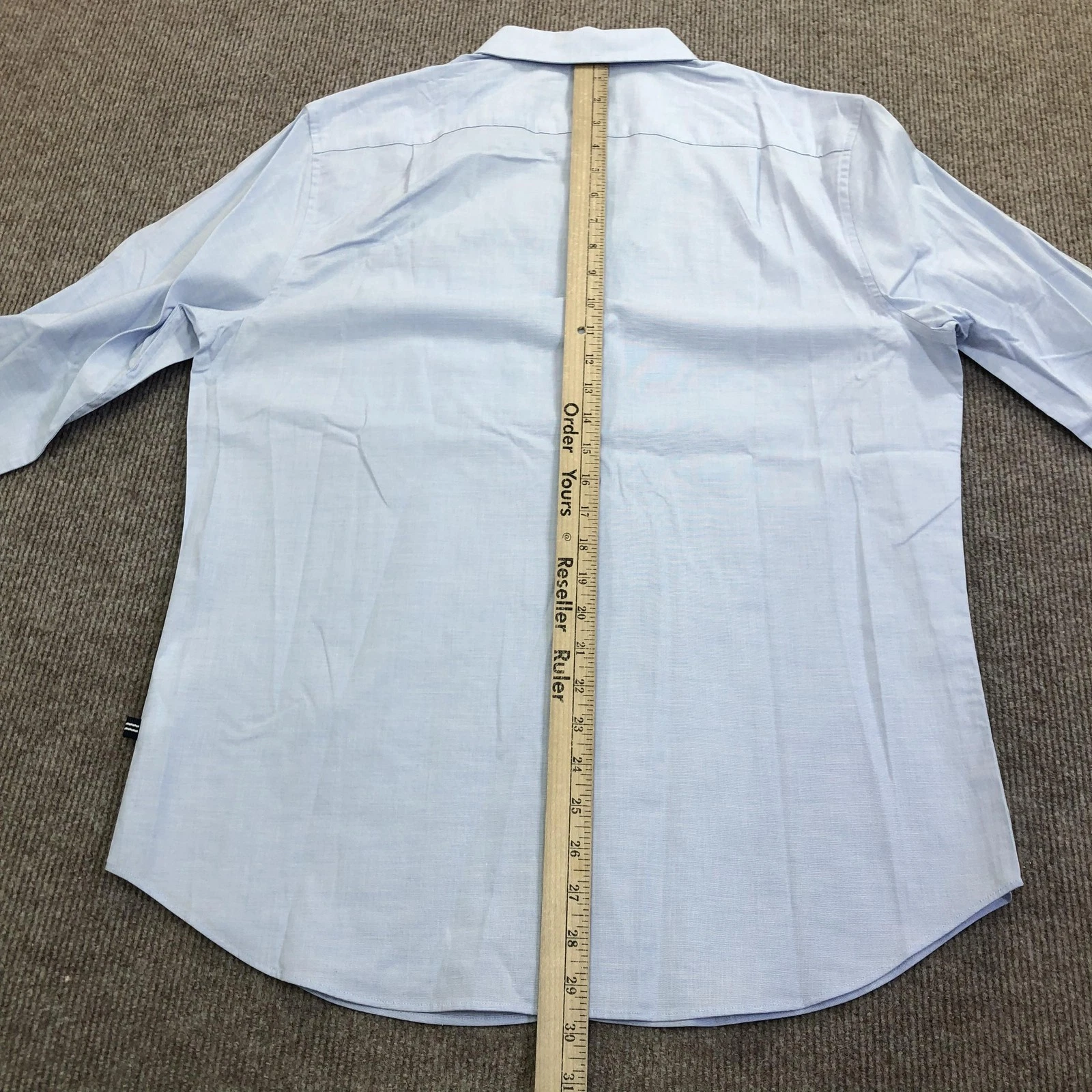 NEW Nautica Shirt Mens Medium Blue Long Sleeve Button Up Classic Fit Stretch image 15