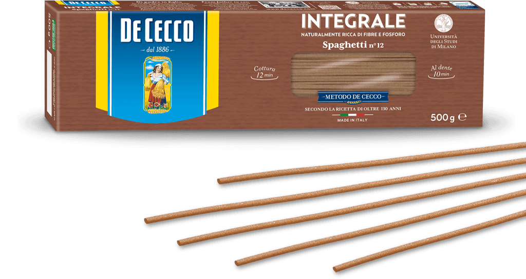 PASTA DE CECCO SPAGHETTI DI GRANO DURO INTEGRALE FONTE DI FIBRE 5 PEZZI 2,5kg