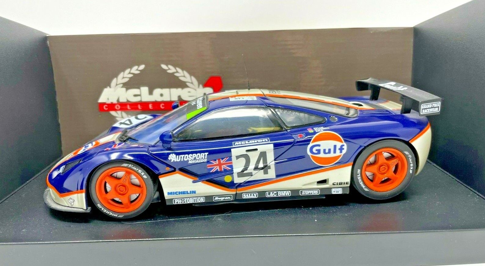 UT Models McLaren F1 GTR Gulf 24H 4th Le Mans #24 1/18 Scale #530 151824 ea1