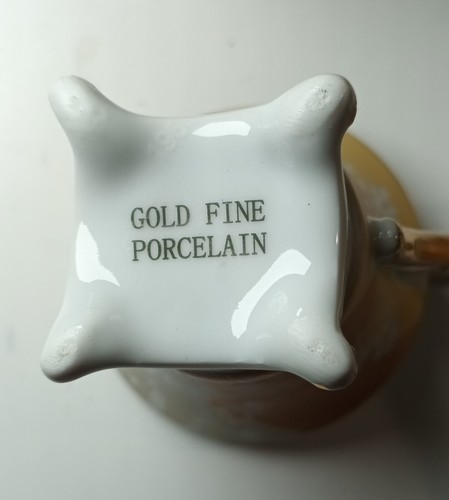 6er Set Vintage Espressotassen und Untertassen mit Blumenmuster - Bild 8 von 10