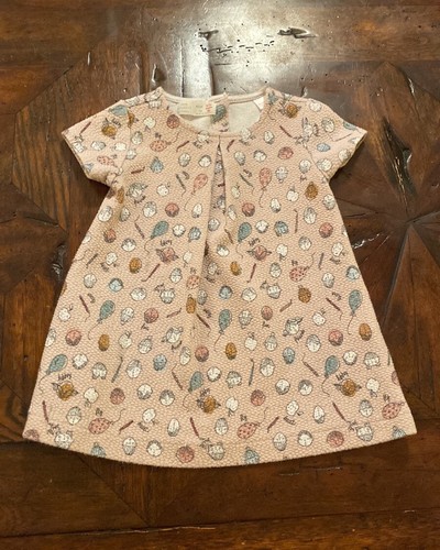 Zara Baby Girl Collection Abstract Muted Color Tunic Dress Balloons Diversity