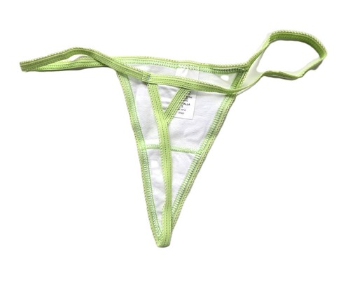 A261 NEW Women's Thin Waistband Triangle Cut Stretch Pure Cotton G-String Thongs - Picture 17 of 17