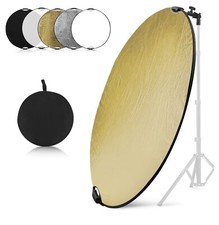 Wellmaking 43" Portable Foldable 5-in-1 Photography Diffuser Reflector WM-FG110