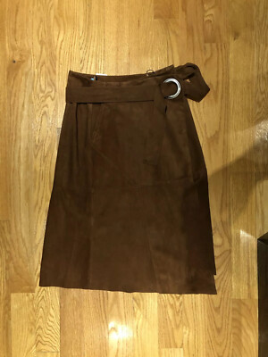 Tibi Women s skirt size 4. Brown Suede. NWT New With Tags