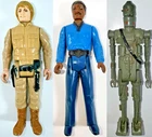 ORIGINAL 1980 Star Wars Action Figures Lot of 3 Luke Skywalker/Lando Calrissian+