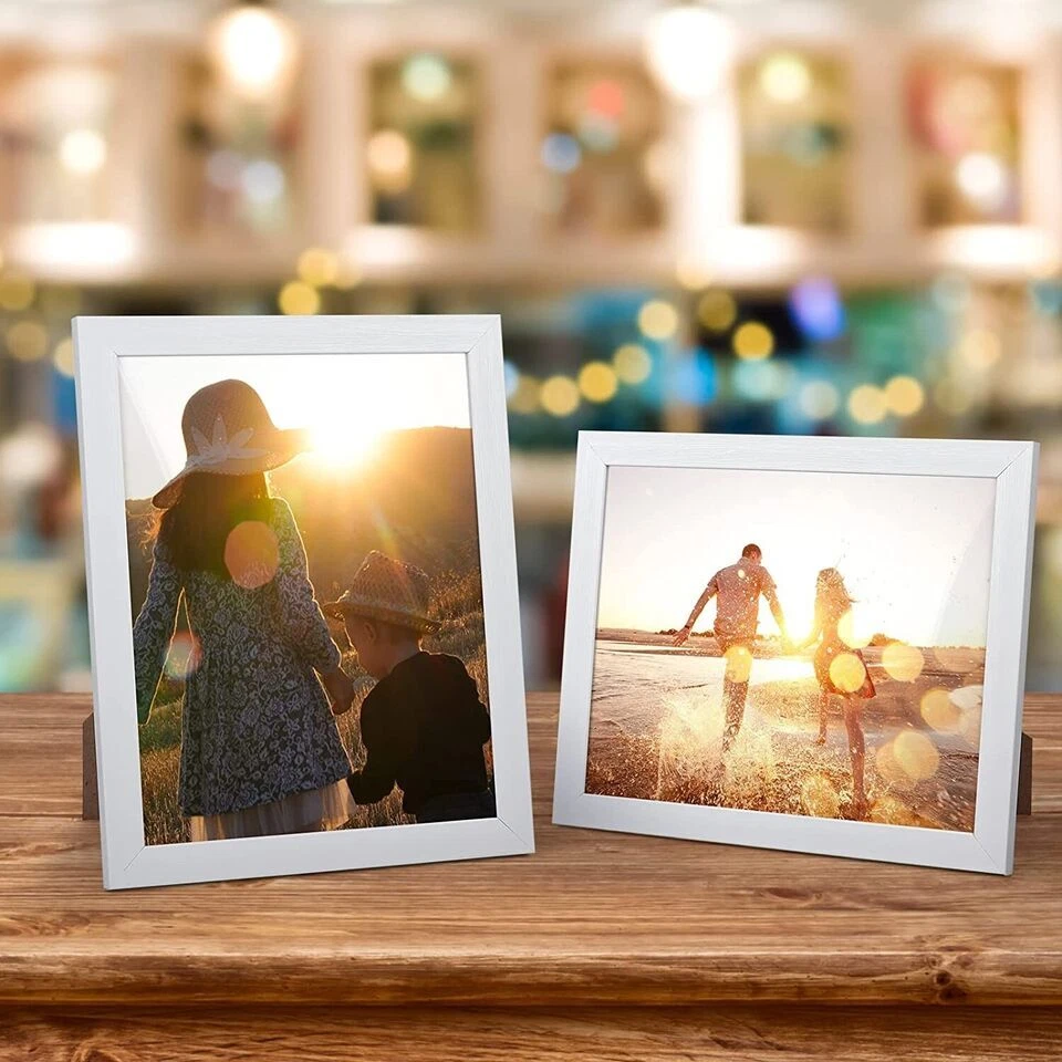 FOTO 8X10" CON MARCO DE MADERA IMPRIME TU PROPIA IMAGEN RETRATO CARTEL DE ARTE PERSONALIZADO con Foto 2 de 4